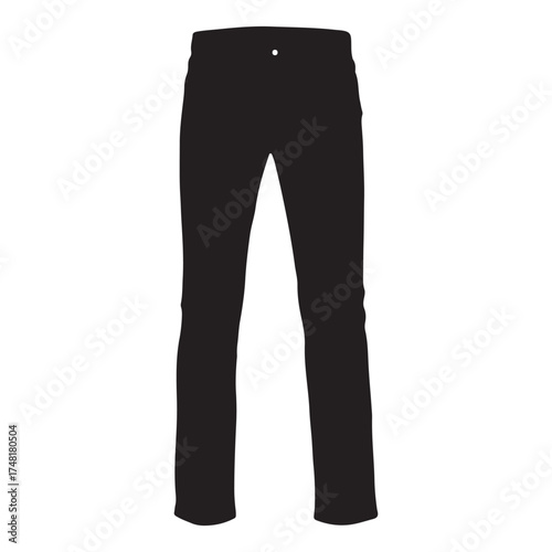 Blue denim jeans are isolated on a white background for casual fashion and apparel illustration