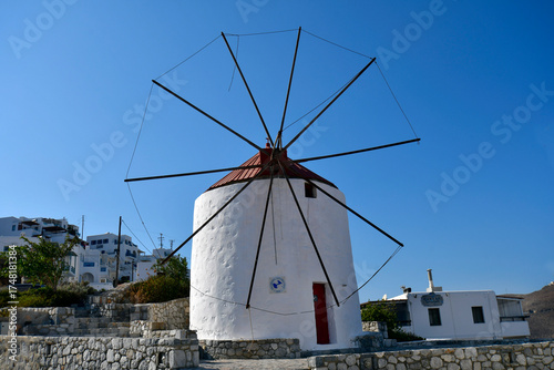 Greece, Astypalea Island, Chora, Windmill