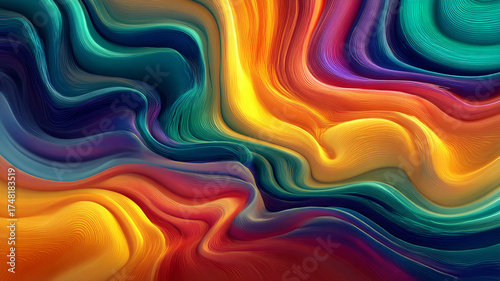 Gradient mesh wallpaper vibrant abstract colors fluid