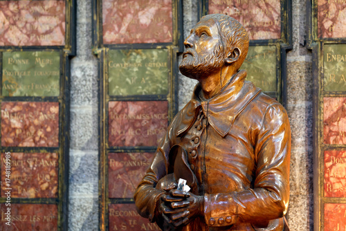 Basilica of Saint Anne of Auray.Yves Nicolazic discovered the statue of Saint Anne on March 7, 1625. France.