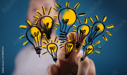 Conceptual image of hand se...