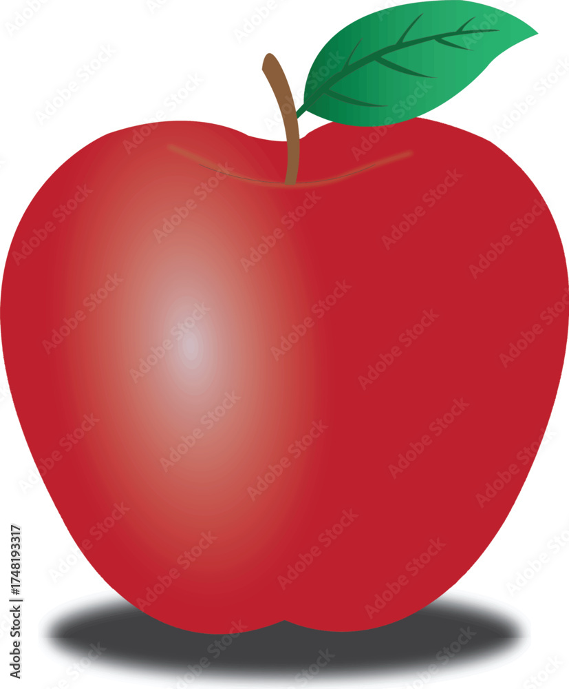 Obraz premium This vector is apple fruit vector.