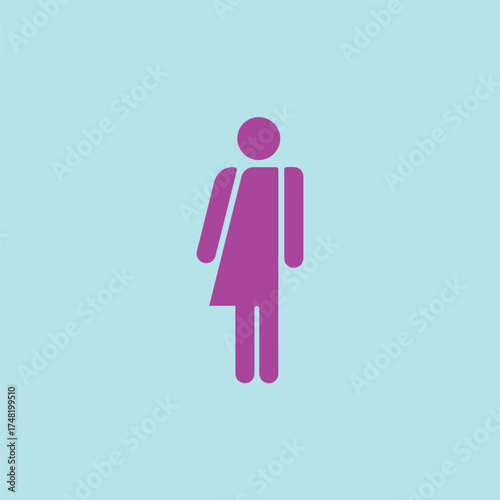 male and female symbols representing man and woman couple illustration