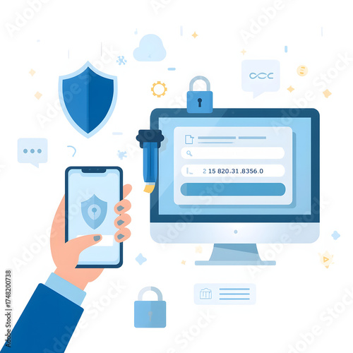 illustration two factor verification