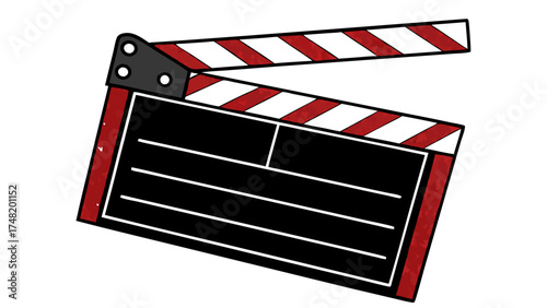 Film Clapperboard Illustration.