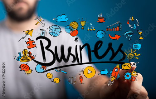 Concept image of a business...