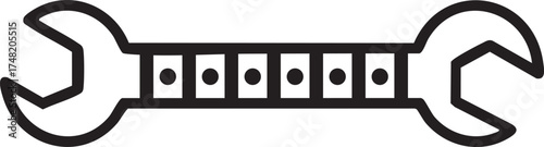 rocking horse vector illustration type of wrench key for plumber