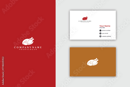 Elegant Chicken Logo Design for Food Business Branding.