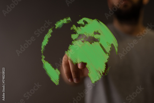 Eco-friendly concept.  Glob...