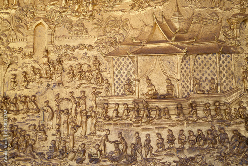 Tableau sur toile Wat May Souvannapoumaram temple