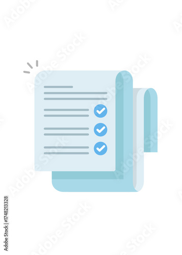 Checklist document vector stock illustration