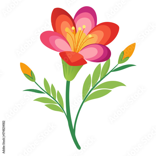 vector illustration of a flower
