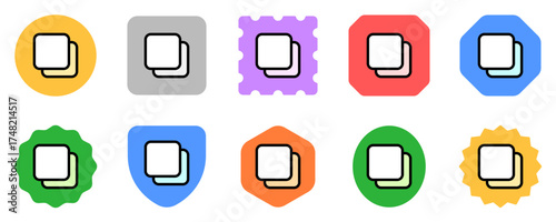Editable vector copy duplicate layer icon. Part of a big icon set family. Perfect for web and app interfaces, presentations, infographics, etc