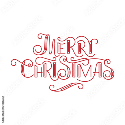 merry chritsmas logo design.