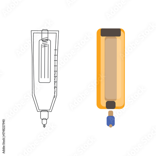 Ointment Tube (2 Variation Outline) Unique Vector – Medical Cream Packaging Icons, Topical Treatment, and Skincare Tube Set

