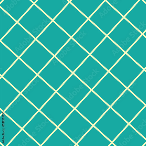 Gingham ,Scott begie and blue seamless pattern. Texture from rhombus,squares for dress, paper,clothes,tablecloth.,net, grid.Copy space for your text and your business.Vector illustration