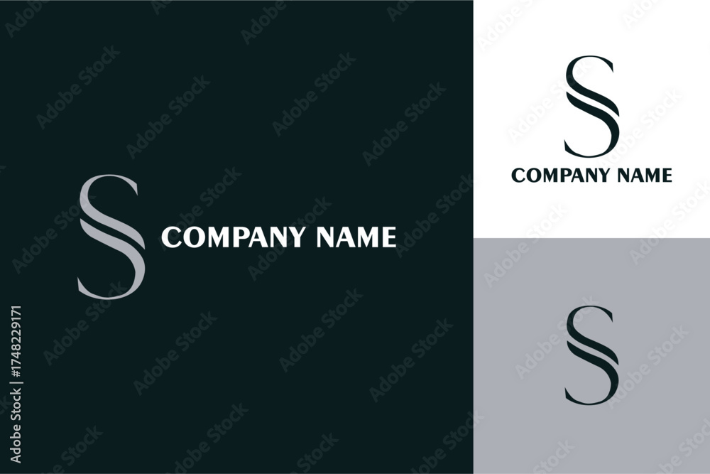 Obraz premium Elegant S Letter Logo Design for Modern Business Identity.