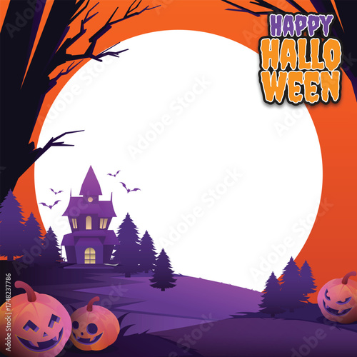 Happy Halloween Twibbon for Celebrate Halloween Day