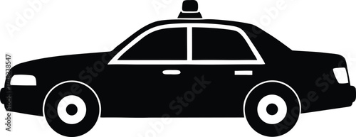  police car design, emergency patrol silhouette