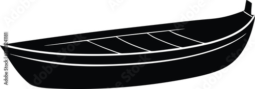  rowboat design, watercraft silhouette