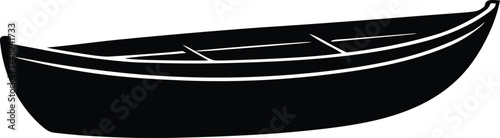  rowboat vector, oar vessel icon  