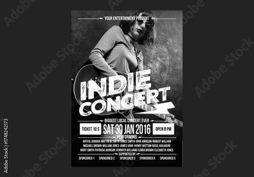 Indie Concert Poster Flyer