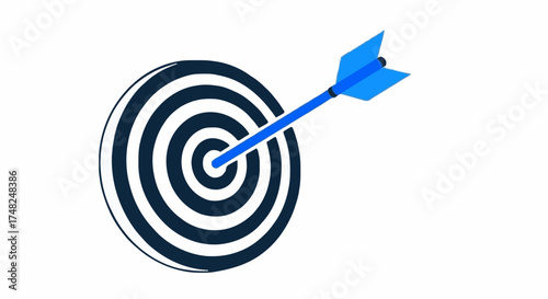 Target with blue arrow