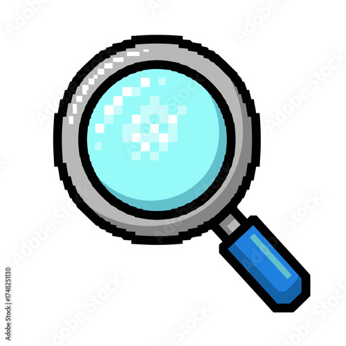 Pixelated Magnifying Glass - A Digital Exploration Tool.
