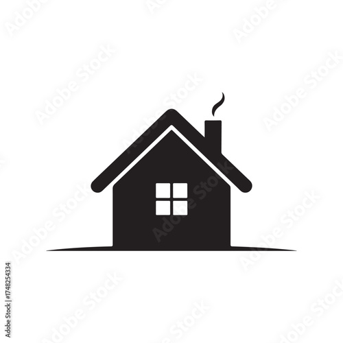 house icon isolated on white. vector illustration EPS 10