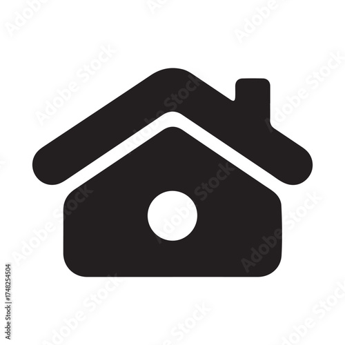 house icon isolated on white. vector illustration EPS 10