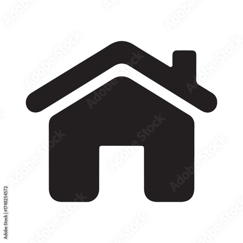 house icon isolated on white. vector illustration EPS 10
