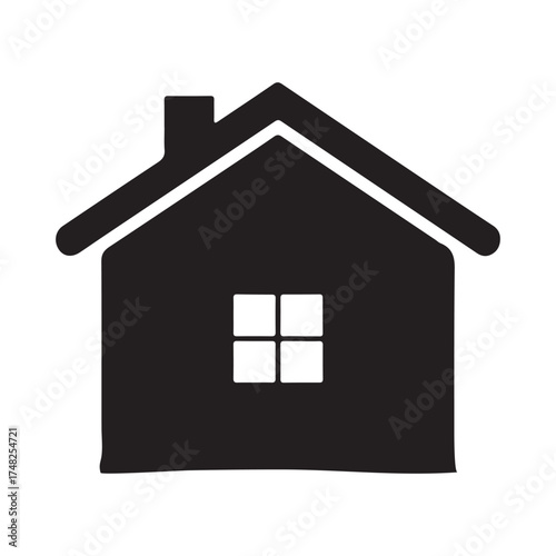 house icon isolated on white. vector illustration EPS 10