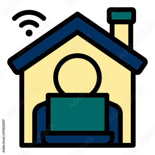 work from home icon