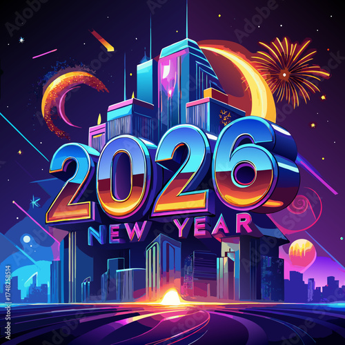 happy new year2026 card