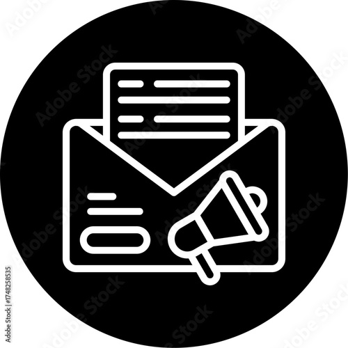 Email Marketing Vector Icon Design