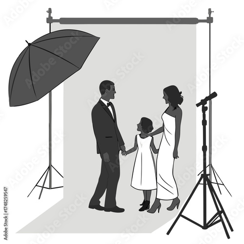Studio Photography Session with Family.