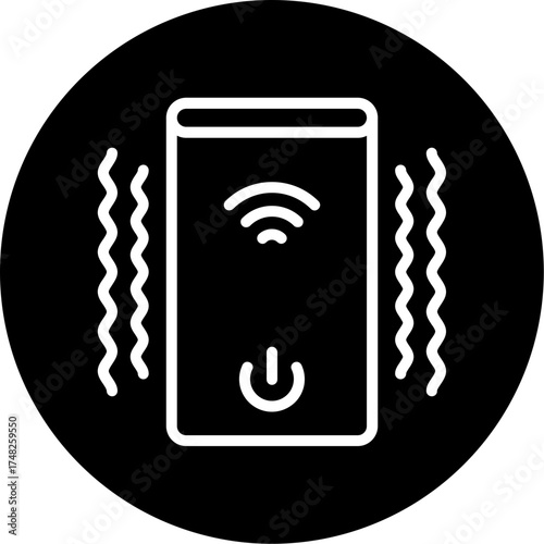 Smart Air Purifier Vector Icon Design