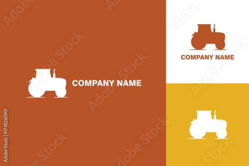 Tractor Logo Design for Agriculture and Farming Businesses.