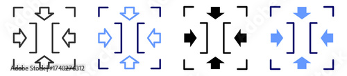 input constraints icon set multiple style