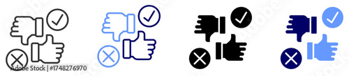 bias in response icon set multiple style