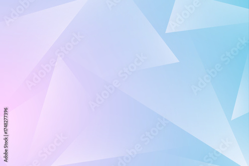 Abstract gradient geometric background design with transparent triangle polygon pattern, light vector illustration, and paper origami texture for a web template backdrop