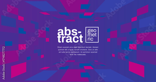 Abstract digital background. Creative colorful abstract background with squares element. Modern geometric background
