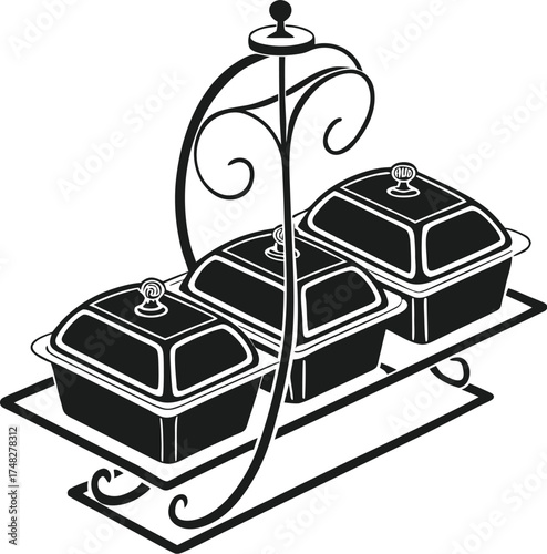 vector illustration of a modern furniture