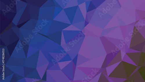 Modern abstract geometric low poly design with vibrant color palette and clean lines