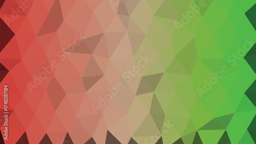 Abstract geometric low poly landscape with vibrant gradient colors and clean lines