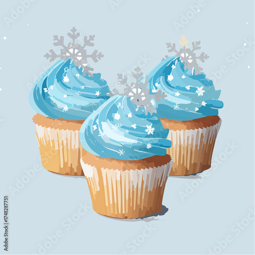 Winter Wonderland Cupcakes
