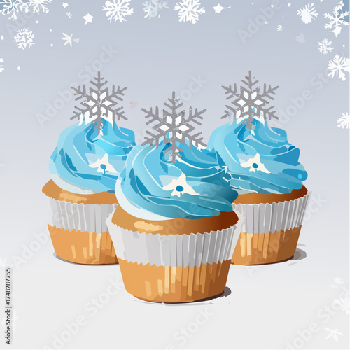 Winter Wonderland Cupcakes
