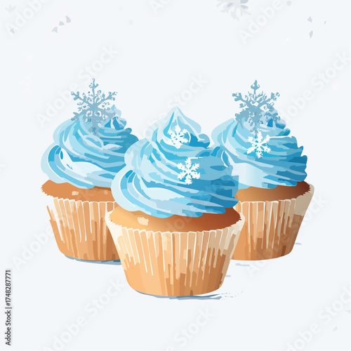 Winter Wonderland Cupcakes