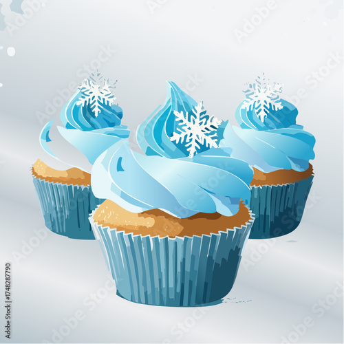 Winter Wonderland Cupcakes