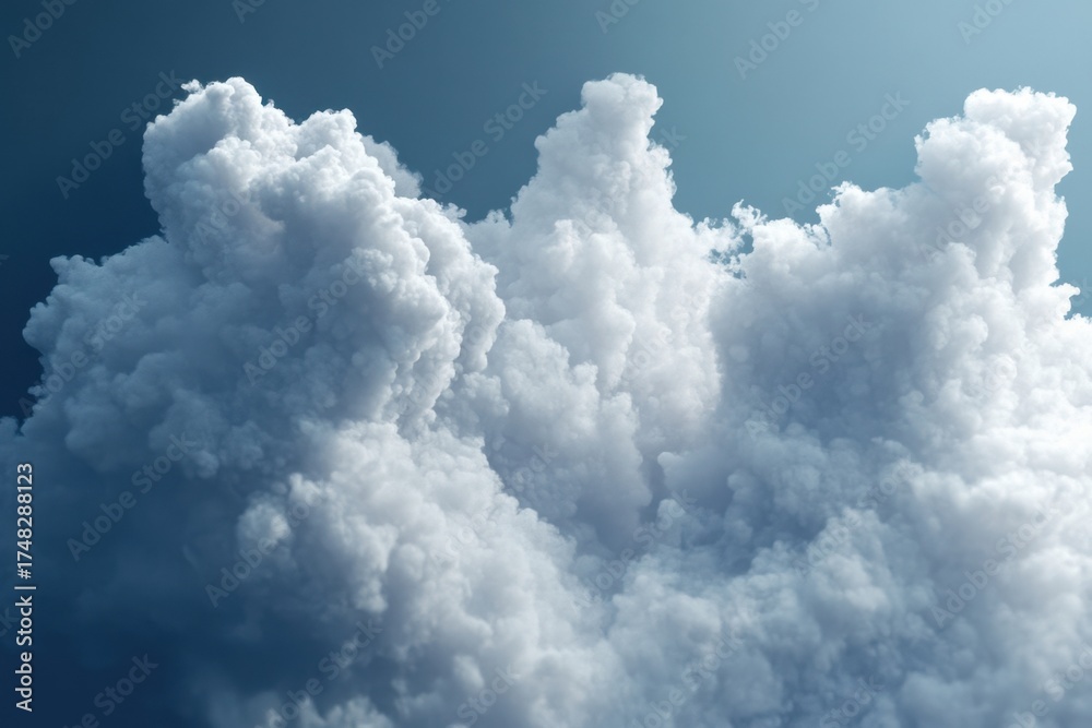 Fototapeta premium Dramatic clouds create a stunning sky view during the late afternoon